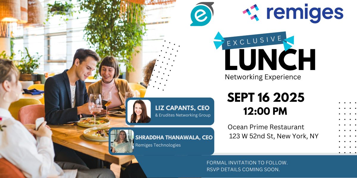 Erudites Networking Lunch event
